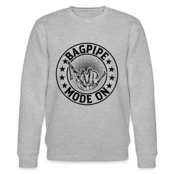 Bagpipe Mode On Bagpipe Instrument - Bagpipe Playe - Stanley/Stella Unisex Bio-Sweatshirt CHANGER  - Grau meliert - Vorne - Nik (191cm) & Marisol (170cm)