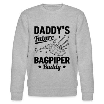 Daddy’s Future Bagpiper Buddy - Newborn Bagpipe Pl - Sweat bio CHANGER Stanley/Stella Unisexe - gris chiné - Devant - Nik (191cm) & Marisol (170cm)