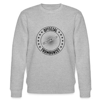 Official Trombonist Trombone Player Instrument Tro - Stanley/Stella Unisex Bio-Sweatshirt CHANGER  - Grau meliert - Vorne - Nik (191cm) & Marisol (170cm)