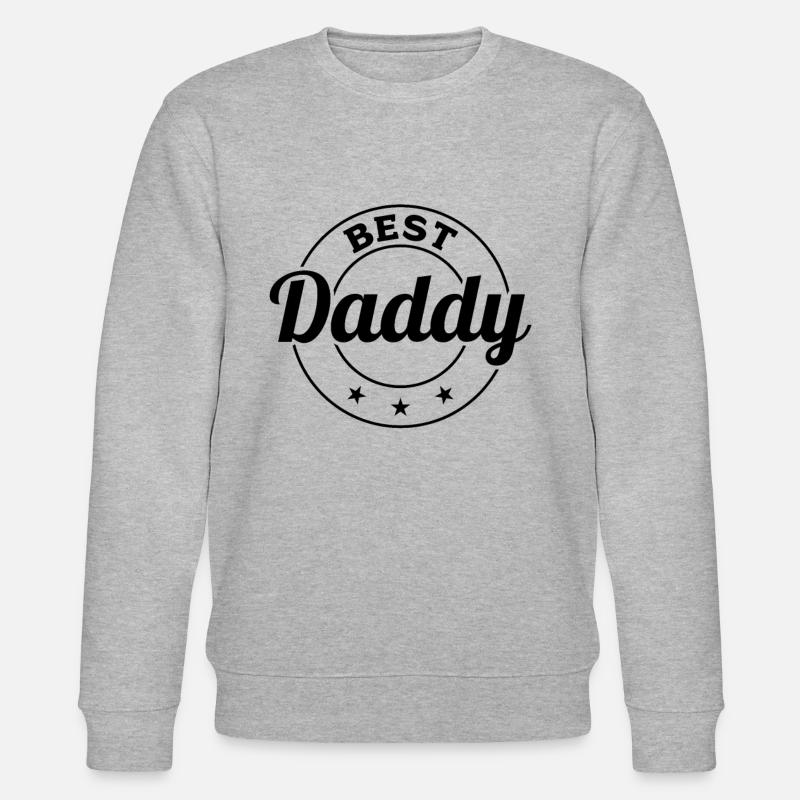 Best Daddy - Father's Day Daddy - Stanley/Stella Unisex Bio-Sweatshirt CHANGER  - Grau meliert