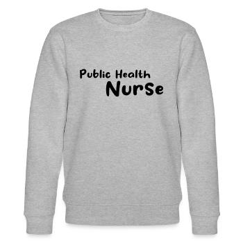 Nurse - Public Health Nurse - Stanley/Stella CHANGER Unisex Organic Sweatshirt - heather grey - Front - Nik (191cm) & Marisol (170cm)