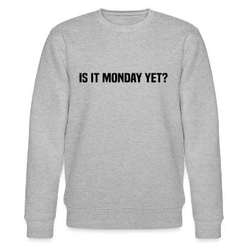 Is It Monday Yet - Stock Market Trading Investor D - Stanley/Stella Unisex Bio-Sweatshirt CHANGER  - Grau meliert - Vorne - Nik (191cm) & Marisol (170cm)