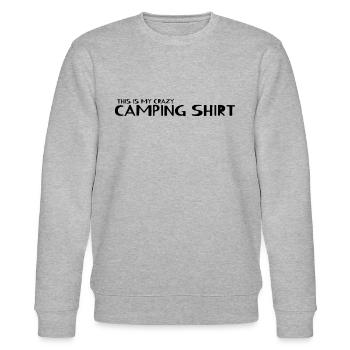 Camping - C’est ma chemise de camping folle - Sweat bio CHANGER Stanley/Stella Unisexe - gris chiné - Devant - Nik (191cm) & Marisol (170cm)