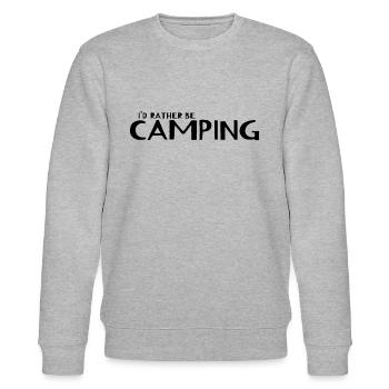 Camping - I'd Rather Be Camping - Stanley/Stella Unisex Bio-Sweatshirt CHANGER  - Grau meliert - Vorne - Nik (191cm) & Marisol (170cm)