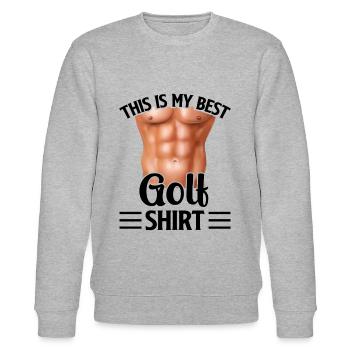 C’est ma meilleure chemise de golf - Funny Golfer - Sweat bio CHANGER Stanley/Stella Unisexe - gris chiné - Devant - Nik (191cm) & Marisol (170cm)