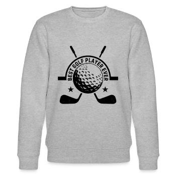 Meilleur joueur de golf de tous les temps - Golfeur de golf - Sweat bio CHANGER Stanley/Stella Unisexe - gris chiné - Devant - Nik (191cm) & Marisol (170cm)