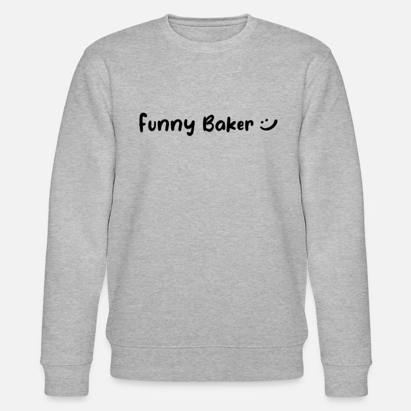 Bakery Baker - Funny Baker - Stanley/Stella Unisex Bio-Sweatshirt CHANGER  - Grau meliert