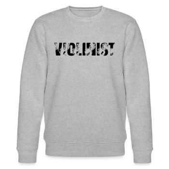 Violinist Violin Player Violin Musician Violinist - Stanley/Stella Unisex Bio-Sweatshirt CHANGER  - Grau meliert - Vorne - Nik (191cm) & Marisol (170cm)