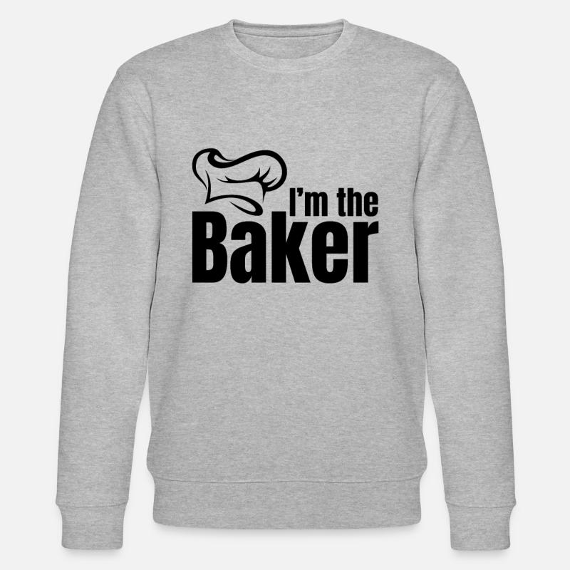 Bakery Baker - I'm The Baker - Stanley/Stella Unisex Bio-Sweatshirt CHANGER  - Grau meliert