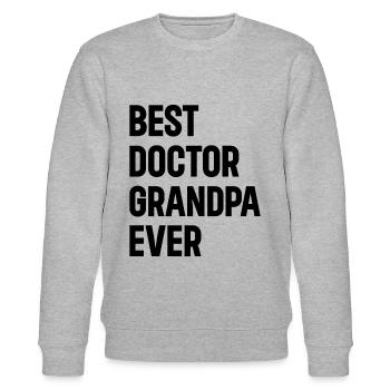 Best Doctor Grandpa Ever - Doctor Grandpa - Stanley/Stella Unisex Bio-Sweatshirt CHANGER  - Grau meliert - Vorne - Nik (191cm) & Marisol (170cm)