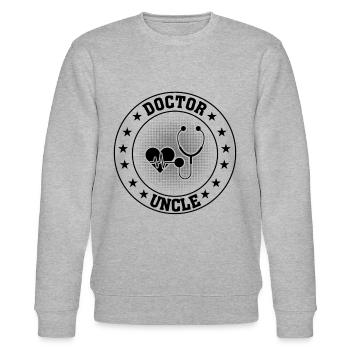 Doctor Uncle - Stanley/Stella Unisex Bio-Sweatshirt CHANGER  - Grau meliert - Vorne - Nik (191cm) & Marisol (170cm)