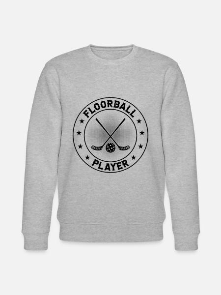 Floorball Player - Stanley/Stella Unisex Bio-Sweatshirt CHANGER - Grau meliert