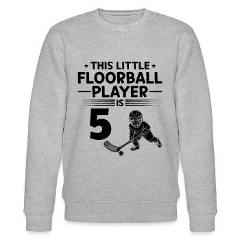 Ce petit joueur de floorball a 5 ans floorb - Sweat bio CHANGER Stanley/Stella Unisexe - gris chiné - Devant - Nik (191cm) & Marisol (170cm)