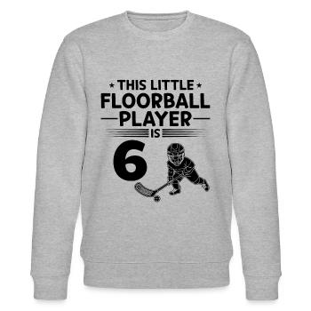 Ce petit joueur de floorball a 6 ans floorb - Sweat bio CHANGER Stanley/Stella Unisexe - gris chiné - Devant - Nik (191cm) & Marisol (170cm)