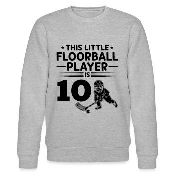 Ce petit joueur de floorball a 10 ans floor - Sweat bio CHANGER Stanley/Stella Unisexe - gris chiné - Devant - Nik (191cm) & Marisol (170cm)