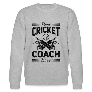 Meilleur entraîneur de cricket de tous les temps - Cricketing Cricket Playe - Sweat bio CHANGER Stanley/Stella Unisexe - gris chiné - Devant - Nik (191cm) & Marisol (170cm)