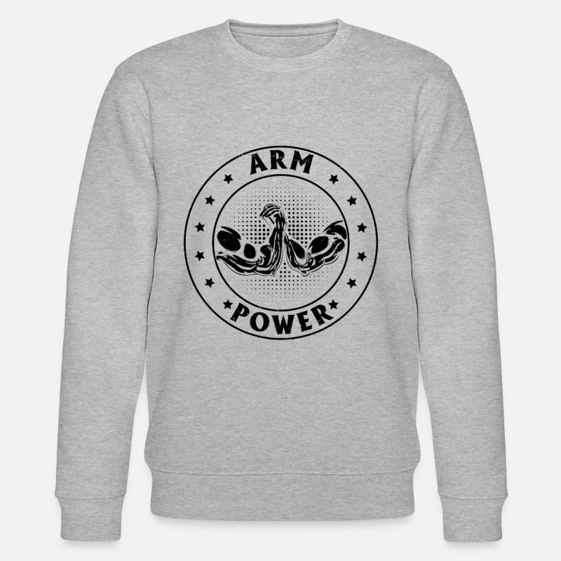 Armbryter arm makt armbryter armbryter - Stanley/Stella CHANGER økologisk unisex-sweatshirt - gråmelert