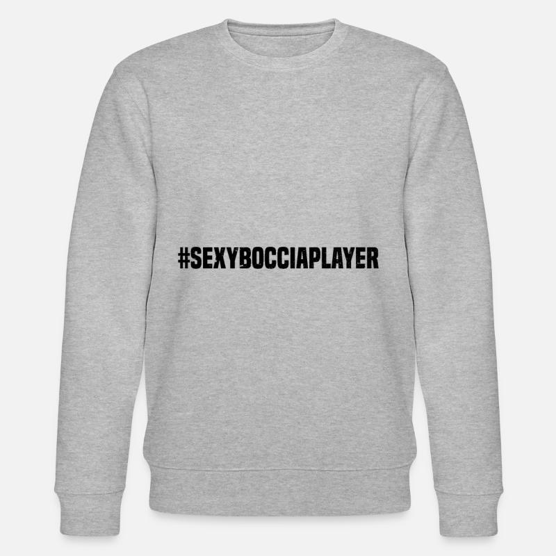 #SexyBocciaPlayer - Bocce Ball Player - Stanley/Stella Unisex Bio-Sweatshirt CHANGER - Grau meliert