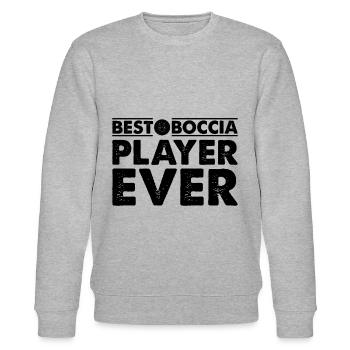 Meilleur joueur de boccia de tous les temps - Joueur de pétanque Boccia - Sweat bio CHANGER Stanley/Stella Unisexe - gris chiné - Devant - Nik (191cm) & Marisol (170cm)