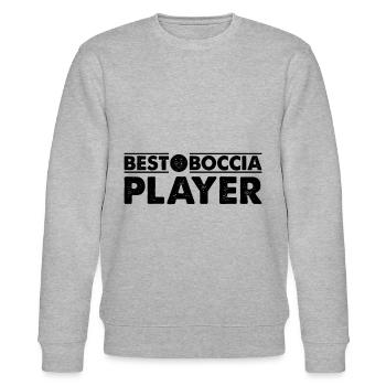 Meilleur joueur de boccia - Joueur de pétanque Boccia Play - Sweat bio CHANGER Stanley/Stella Unisexe - gris chiné - Devant - Nik (191cm) & Marisol (170cm)