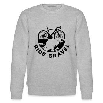 Vélo Gravel Bikepacking Vélo Gravel Bikepa - Sweat bio CHANGER Stanley/Stella Unisexe - gris chiné - Devant - Nik (191cm) & Marisol (170cm)