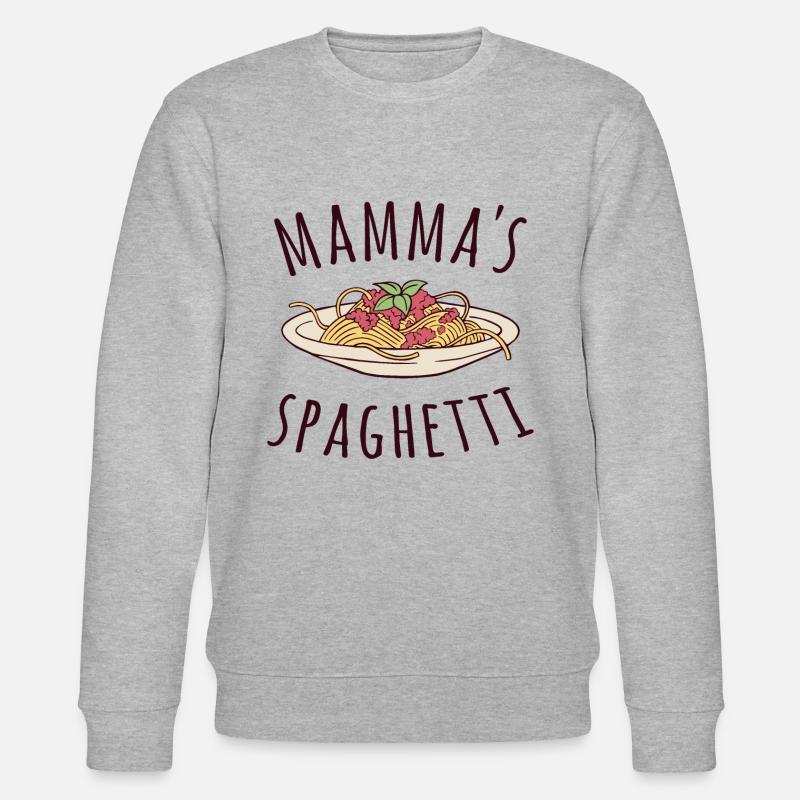 Mamma's Spaghetti - Stanley/Stella Unisex Bio-Sweatshirt CHANGER  - Grau meliert