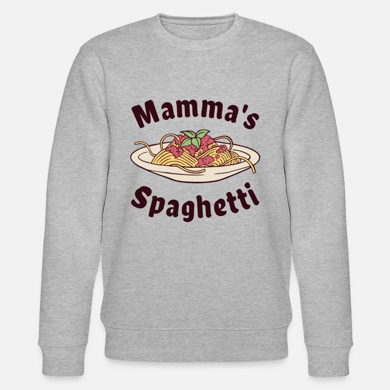Mamma's Spaghetti - Stanley/Stella Unisex Bio-Sweatshirt CHANGER  - Grau meliert