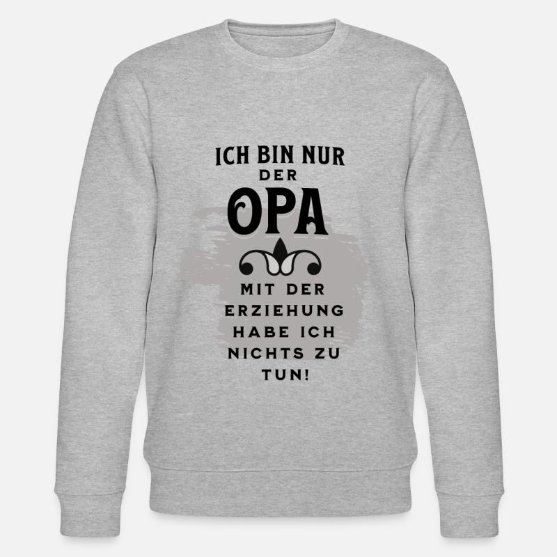 Endlich Opa - Stanley/Stella Unisex Bio-Sweatshirt CHANGER  - Grau meliert