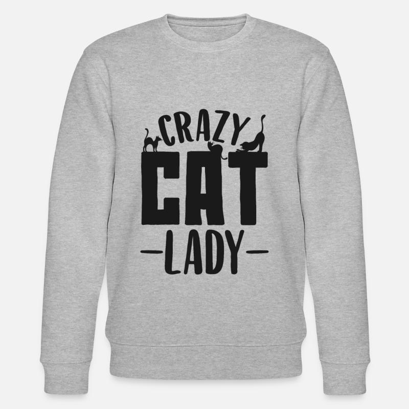 dame de chat - Sweat bio CHANGER Stanley/Stella Unisexe - gris chiné