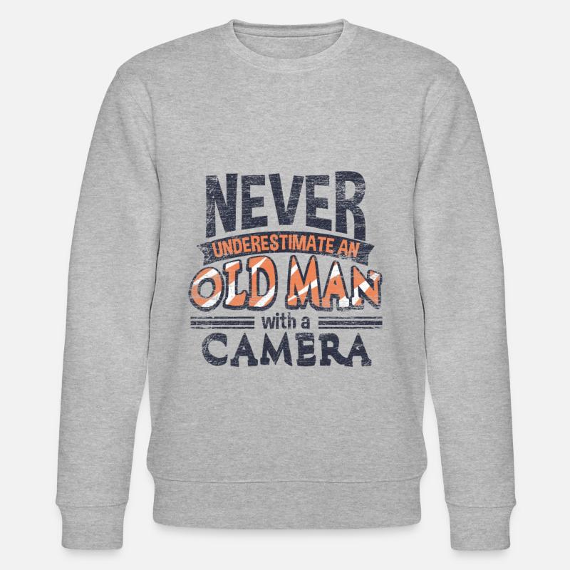 Caméra grand-père - Sweat bio CHANGER Stanley/Stella Unisexe - gris chiné