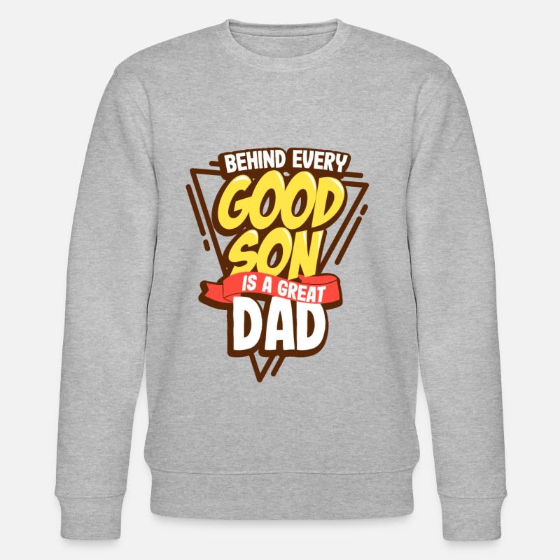 Vater und Sohn - Stanley/Stella Unisex Bio-Sweatshirt CHANGER  - Grau meliert