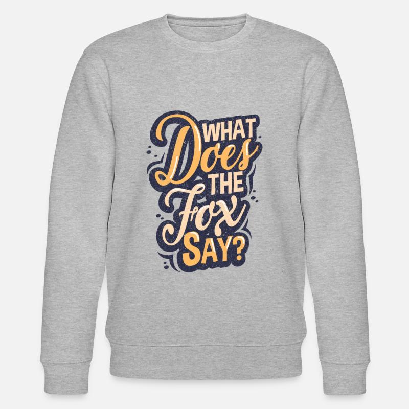 fox - Stanley/Stella CHANGER Unisex Organic Sweatshirt - heather grey