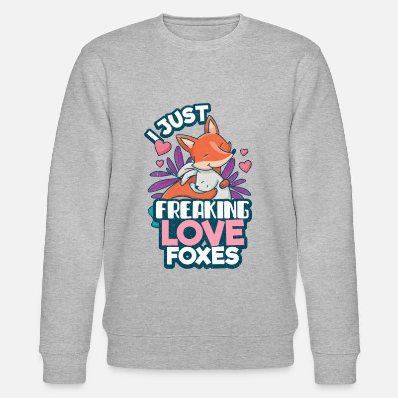 Fuchs - Stanley/Stella Unisex Bio-Sweatshirt CHANGER  - Grau meliert