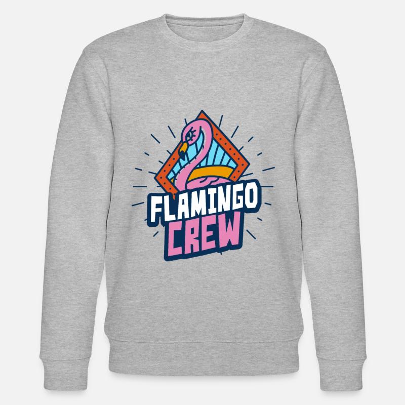 Flamingo team - Stanley/Stella CHANGER Unisex Organic Sweatshirt - heather grey