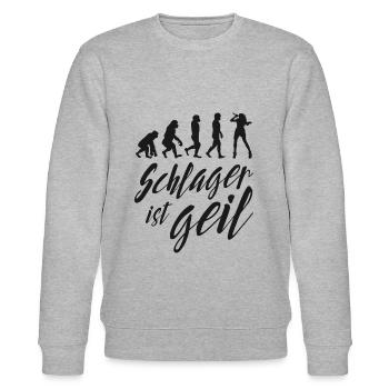 Schlager - Stanley/Stella Unisex Bio-Sweatshirt CHANGER  - Grau meliert - Vorne - Nik (191cm) & Marisol (170cm)