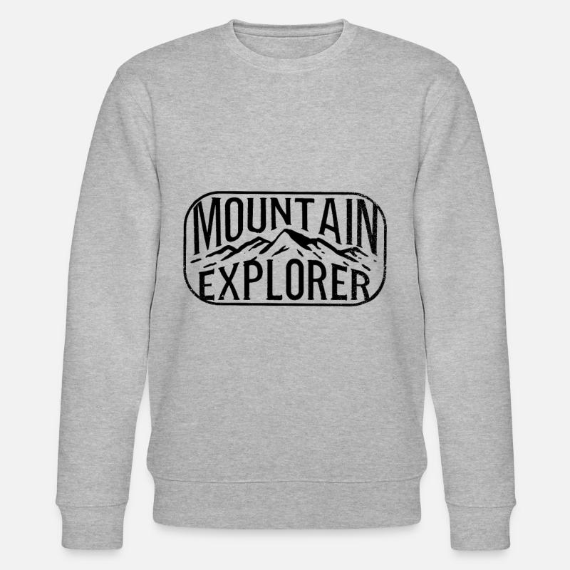 Berge Wandern Abenteuer - Stanley/Stella Unisex Bio-Sweatshirt CHANGER  - Grau meliert