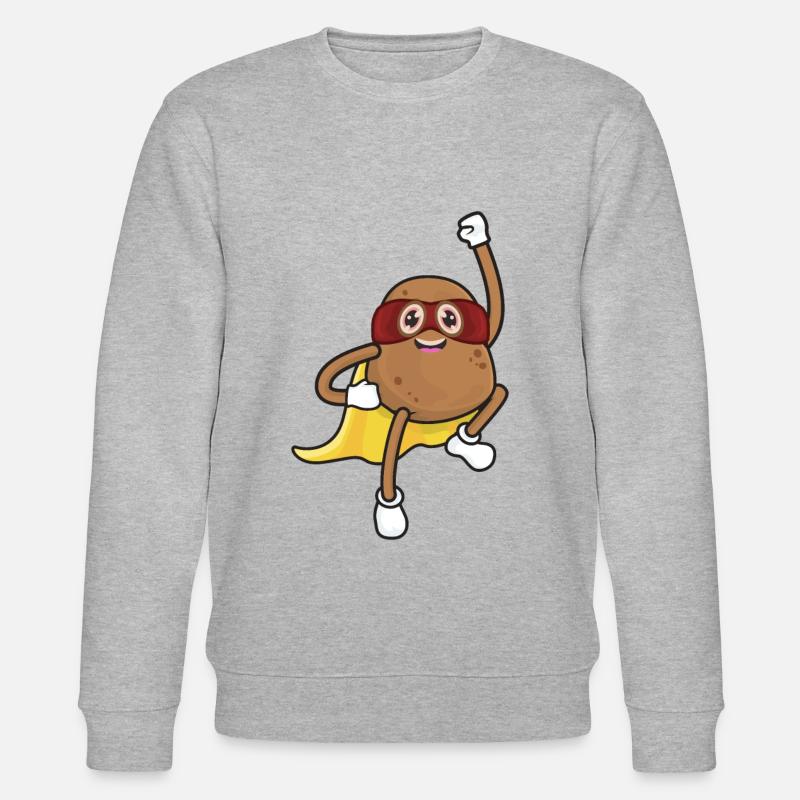 Kartoffel Superheld - Stanley/Stella Unisex Bio-Sweatshirt CHANGER  - Grau meliert