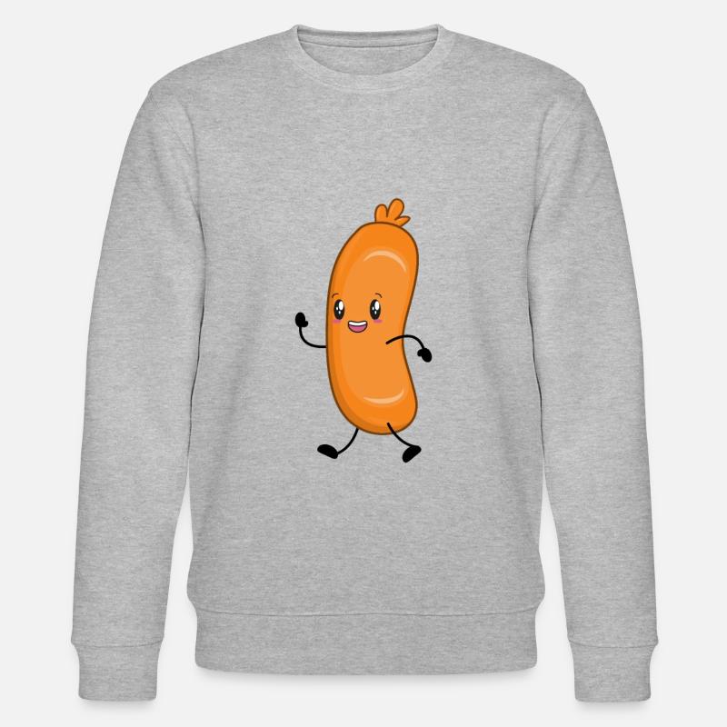 Wurst Würstchen - Stanley/Stella Unisex Bio-Sweatshirt CHANGER  - Grau meliert
