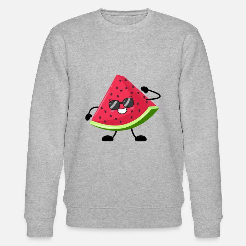 Pastèque - Sweat bio CHANGER Stanley/Stella Unisexe - gris chiné