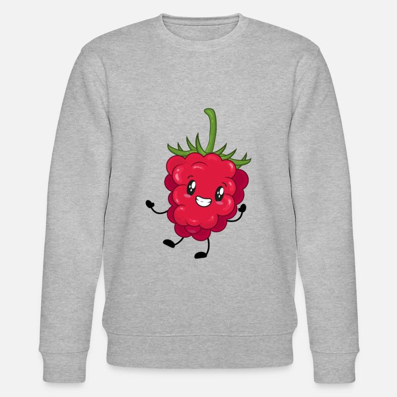 Himbeere - Stanley/Stella Unisex Bio-Sweatshirt CHANGER  - Grau meliert