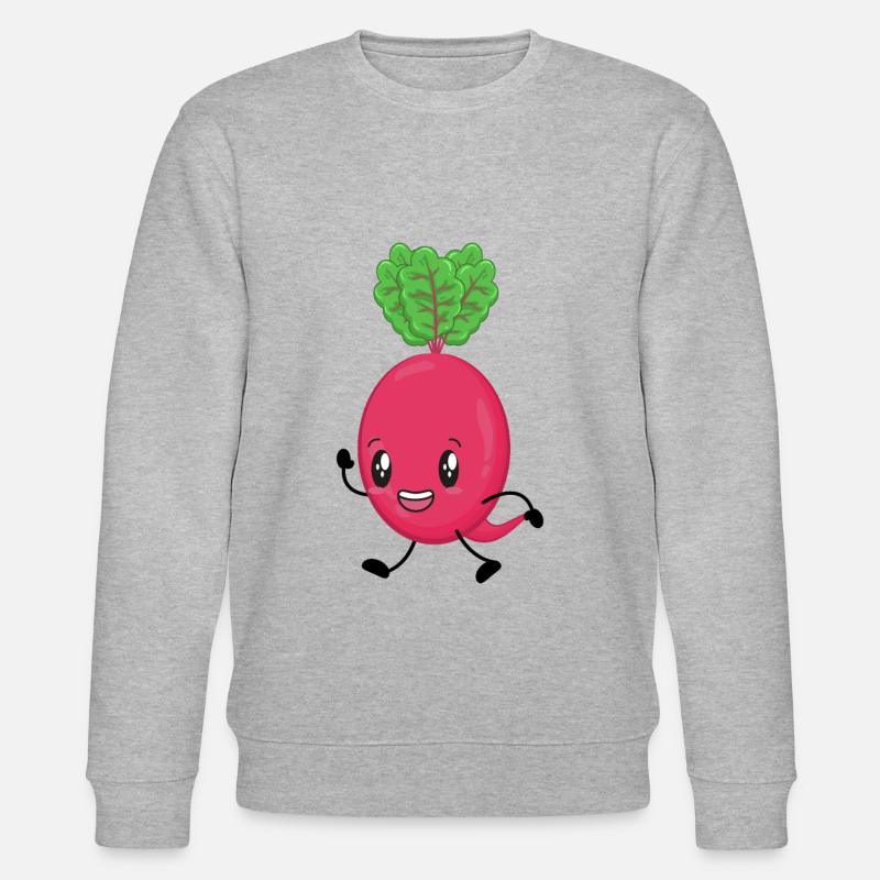Beetroot - Stanley/Stella CHANGER Unisex Organic Sweatshirt - heather grey