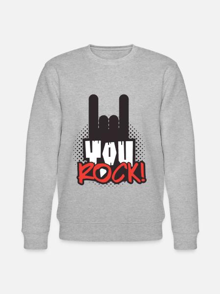 Rock music - Stanley/Stella CHANGER Unisex Organic Sweatshirt - heather grey