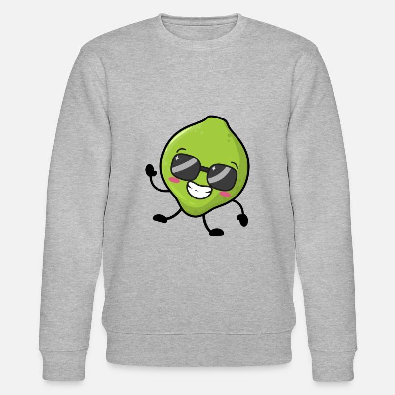 Cool lime - Stanley/Stella CHANGER Unisex Organic Sweatshirt - heather grey
