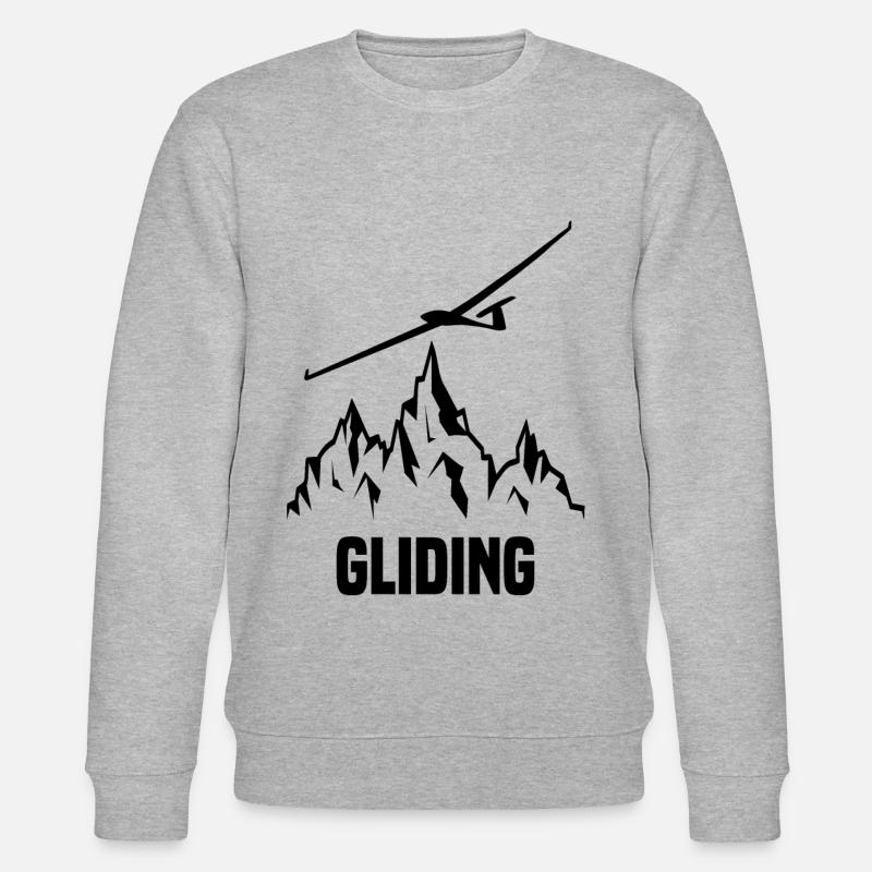 Glider glider pilot soaring - Stanley/Stella CHANGER Unisex Organic Sweatshirt - heather grey