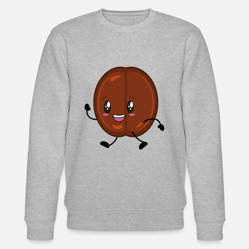 Café en grains de café - Sweat bio CHANGER Stanley/Stella Unisexe - gris chiné