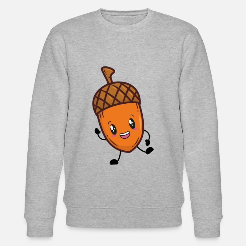 Agern Eg efterår - Stanley/Stella økologisk unisex-sweatshirt CHANGER - grå meleret