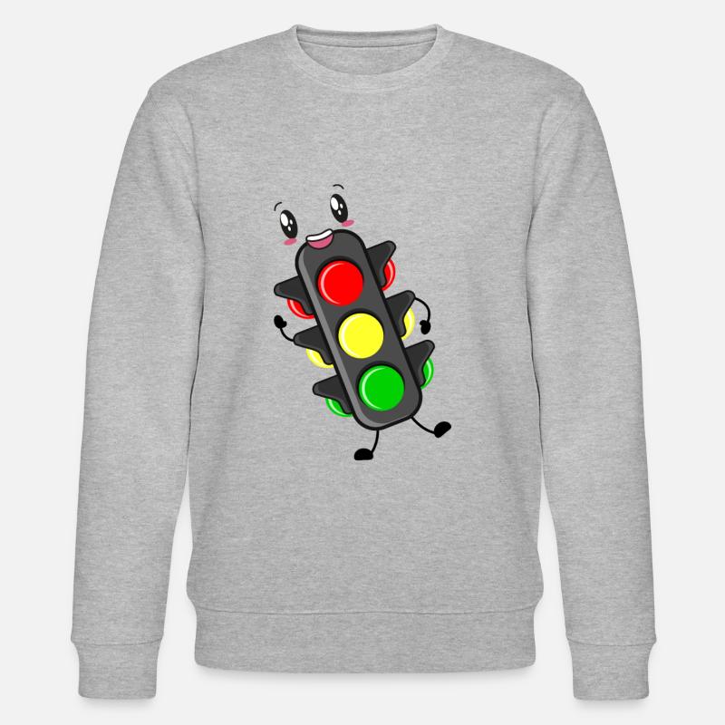 Ampel Führerschein - Stanley/Stella Unisex Bio-Sweatshirt CHANGER - Grau meliert