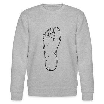 Fuß - Stanley/Stella Unisex Bio-Sweatshirt CHANGER  - Grau meliert - Vorne - Nik (191cm) & Marisol (170cm)