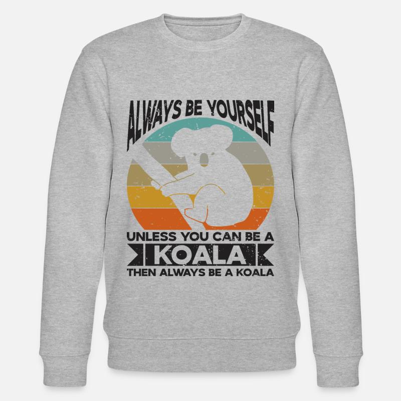 Koala Koalabär Koalas - Sweat bio CHANGER Stanley/Stella Unisexe - gris chiné