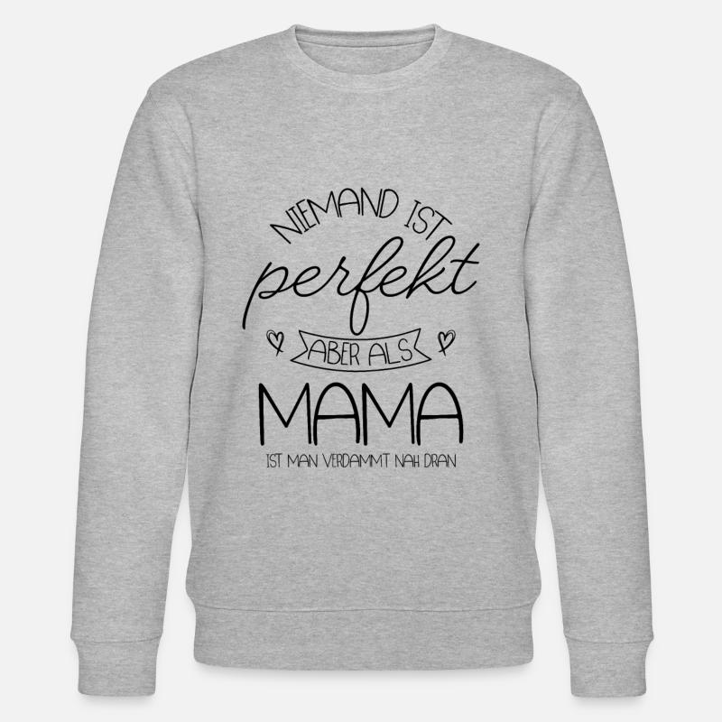 Mama - Stanley/Stella Unisex Bio-Sweatshirt CHANGER  - Grau meliert